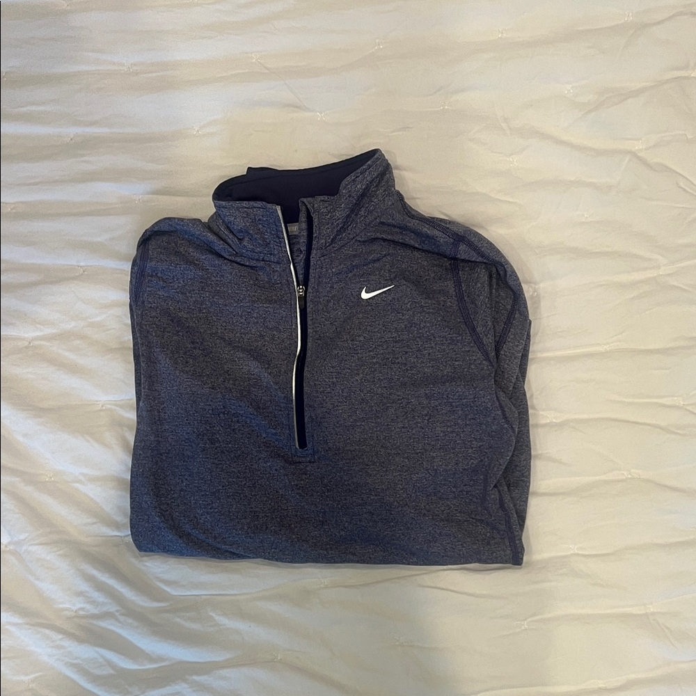 Nike women’s  Dri-FIT Heathered purple Quarter-Zip Pullover